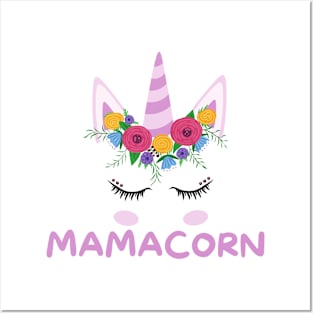 Mamacorn funny mama unicorn Posters and Art